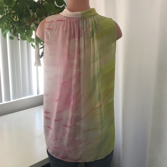 Jeunesse Silk tie dye sleeve less blouse - Picture 5 of 7